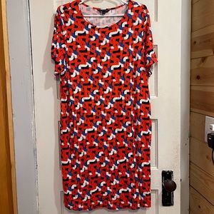 Felicity & Coco Casual Red, White, and Blue Dress